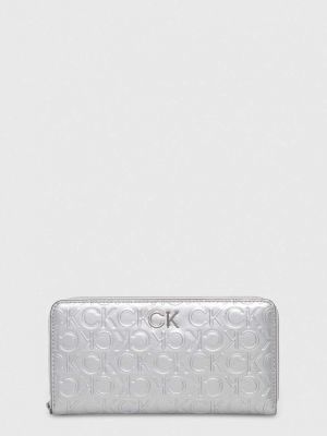 Peněženka Calvin Klein stříbrná