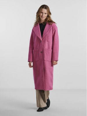 Παλτό Pieces ροζ