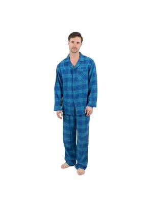 Фланелевая пижама Leveret синяя