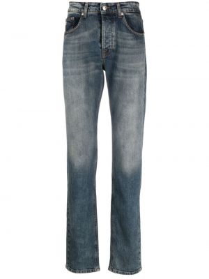 Straight leg jeans con stampa John Richmond blu