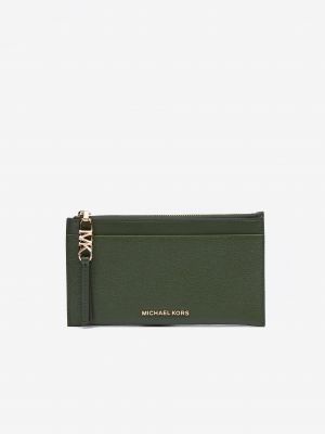 Шкіряний гаманець Michael Kors зелений