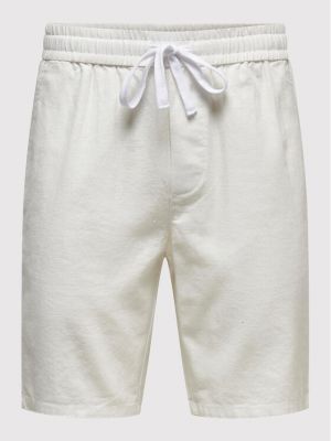 Pantaloncini Only & Sons bianco