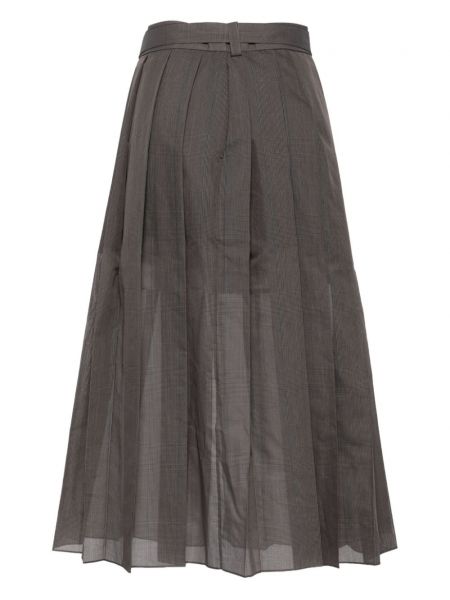 Plisované midi sukně Sacai
