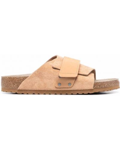 Semsket skinn sandaler med reim Birkenstock