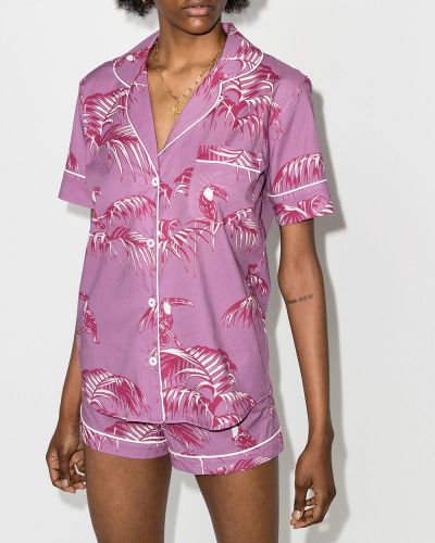 Pijama con estampado Desmond & Dempsey violeta