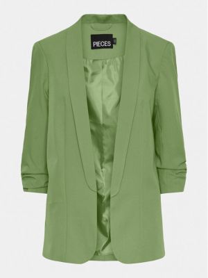 Пиджак Pieces зеленый