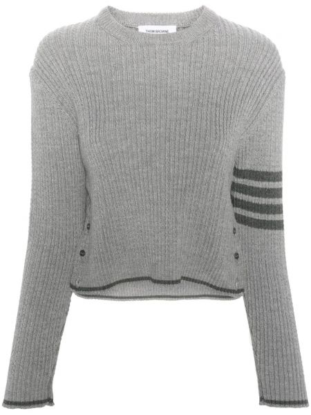 Pull en tricot Thom Browne gris