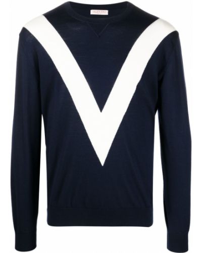 Sweter wełniany z nadrukiem Valentino