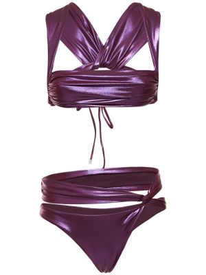 Bikini ajouré The Attico violet