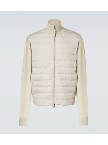 Kaschmir ull dunjacka Moncler beige