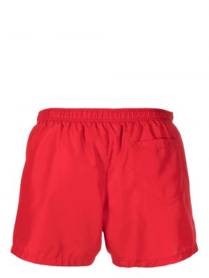 Shorts à imprimé Moschino rouge