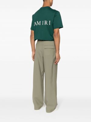 Kokvilnas t-krekls Amiri zaļš