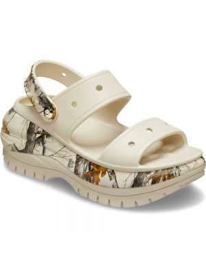 Классические сандалии Crocs бежевые