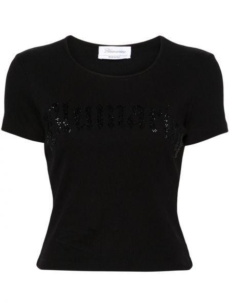 T-shirt di cotone Blumarine nero