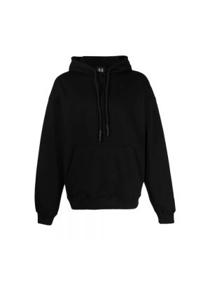 Jersey fleece hoodie mit print 44 Label Group schwarz