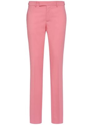 Pantaloni clasici de lână Versace roz