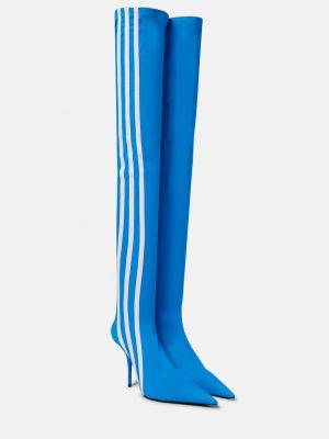 Ботфорты adidas с ножом из коллекции x Balenciaga синий