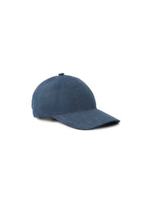 Льняная кепка Capobianco синяя