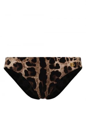 Bikini con stampa leopardato Dolce & Gabbana