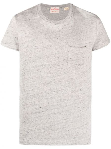 T-shirt di cotone Levi's grigio