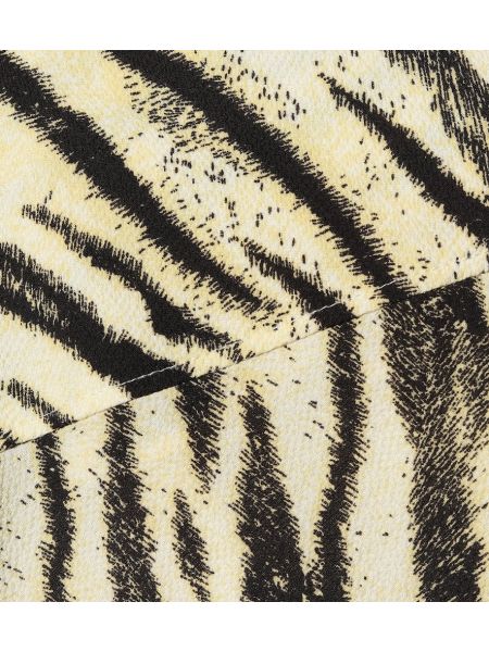 Midirock mit print mit tiger streifen Baum Und Pferdgarten weiß