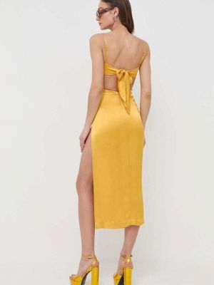 Платье миди Bardot желтое