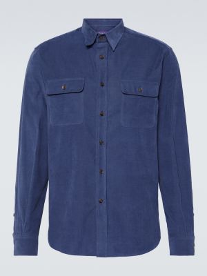 Βαμβακερό πουκάμισο Ralph Lauren Purple Label