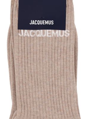 Čarape Jacquemus bež
