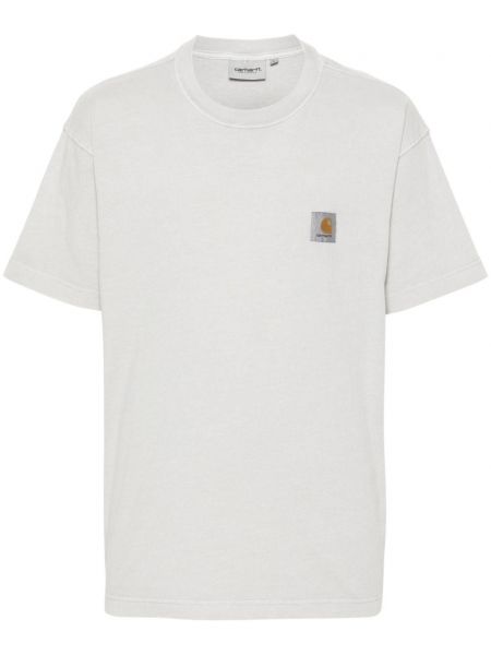 Kokvilnas t-krekls Carhartt Wip pelēks