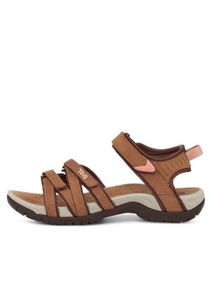Kožené sandály Teva hnědé