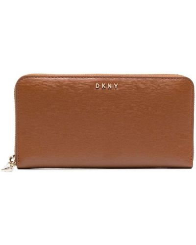 Zip lommebok Dkny brun