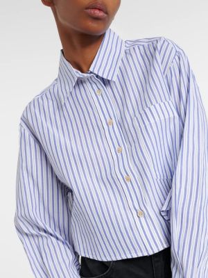 Camisa de algodón a rayas Marant Etoile azul