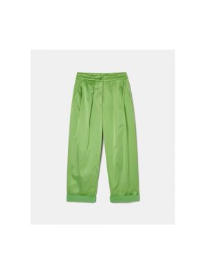 Pantalones rectos Momoni verde