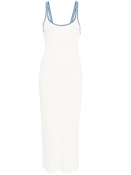 Πλεκτή μάξι φόρεμα Claudie Pierlot λευκό