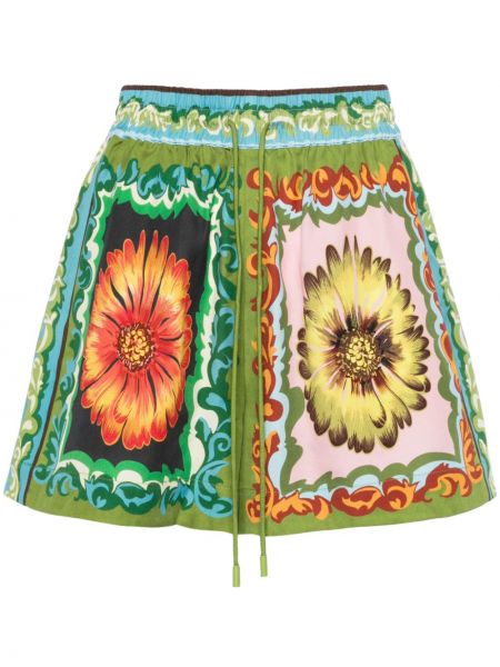 Mustriline lilleline lühikesed püksid Alemais