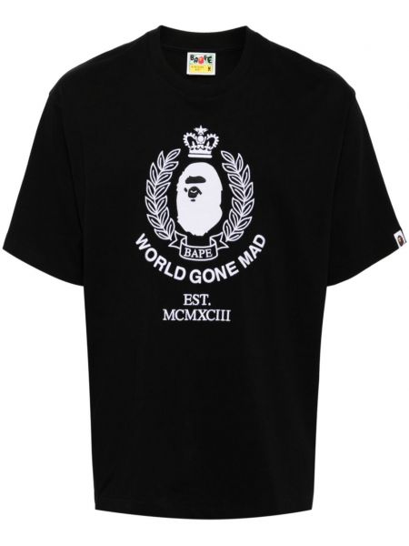 Broderet t-shirt A Bathing Ape® sort