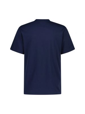 Haftowana koszulka Lacoste niebieska