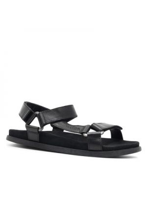 Kožené sandále Badura čierna