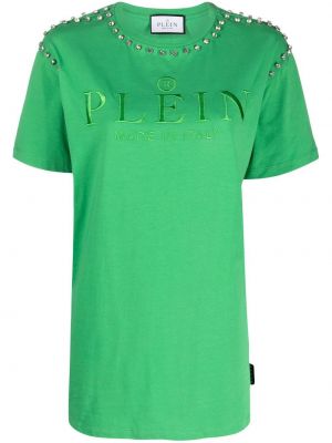 Krištáľové tričko Philipp Plein zelená