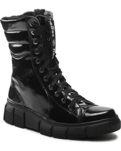Členkové topánky Helios čierna