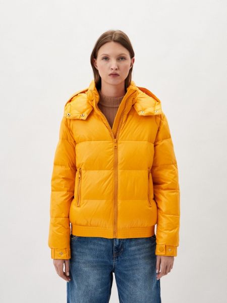 Утепленная демисезонная куртка Twinset Milano желтая