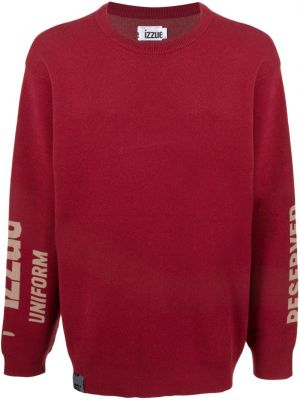 Strikket sweatshirt Izzue rød