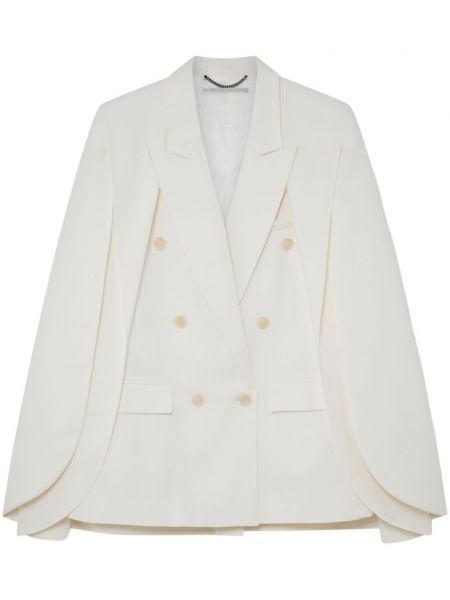 Dobbeltradet blazer Stella Mccartney hvid