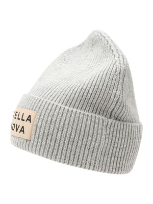Bavlnená nylónová vlnená čiapka Stella Nova - sivá