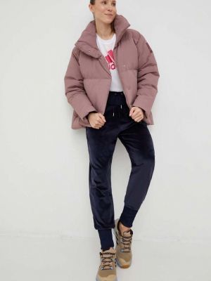 Pernata jakna Adidas Performance ružičasta