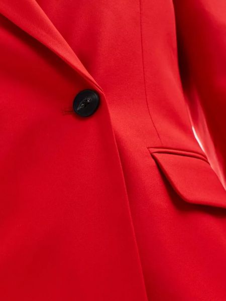 Элегантный пиджак оверсайз Stradivarius красный