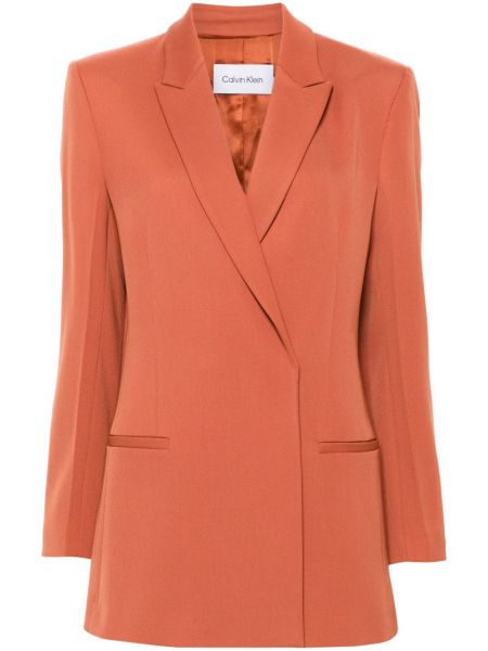 Dobbeltradet blazer Calvin Klein orange