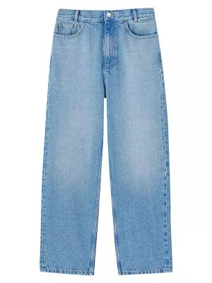 Прямые джинсы с низкой талией Sandro синие