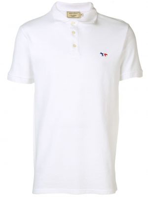 Polo marškinėliai Maison Kitsuné balta