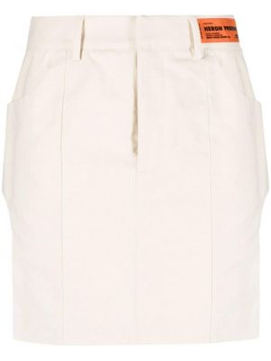 Φούστα mini με στενή εφαρμογή Heron Preston λευκό